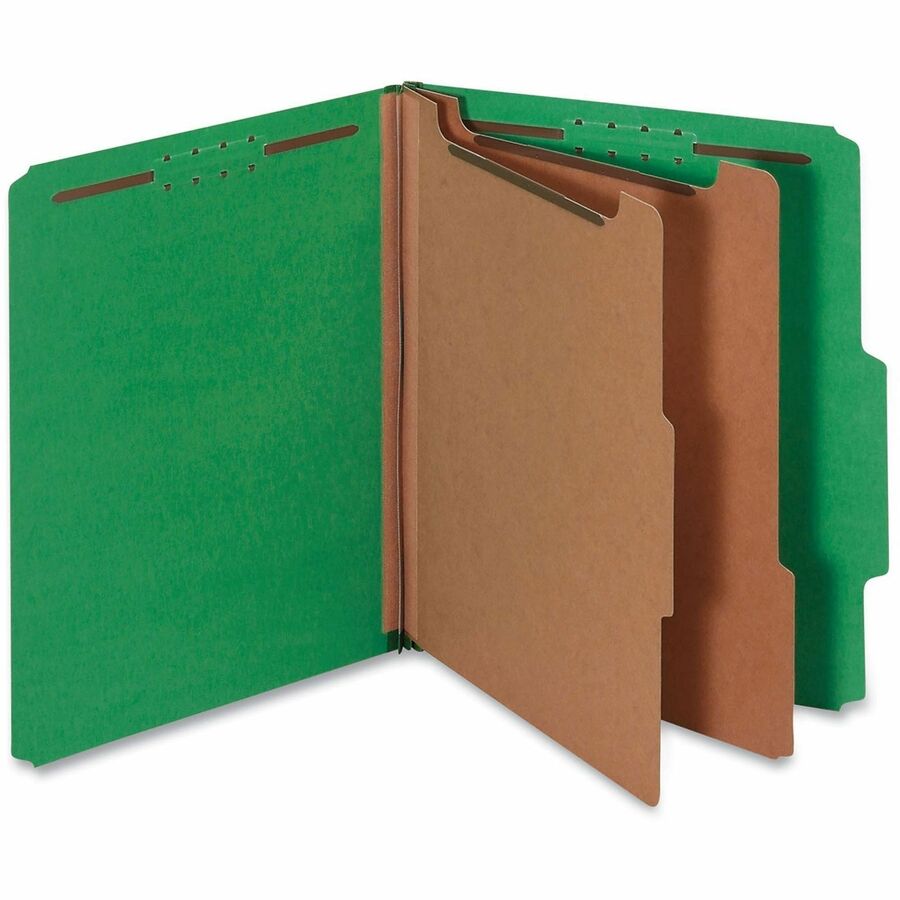Universal 2/5 Tab Cut Letter Recycled Classification Folder - Alternate-Image1
