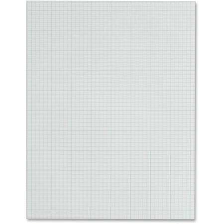 TOPS Quad Ruling Cross Section Pad - Letter - 50 Sheets - Glue - Both Side Ruling Surface - Quad Ruled Front Ruling - 20 lb Basis Weight - Letter - 8 1/2" x 11" Sheet Size - White Paper - Dual Sided, Smear Resistant, Acid-free, Sturdy Back - 1 Pad