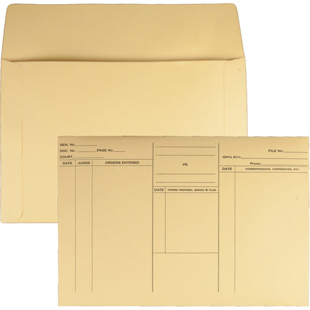 Quality Park Preprinted Reusable Legal Envelopes - Document - 14 3/4" Width x 10" Length - Buff - 100 / Box
