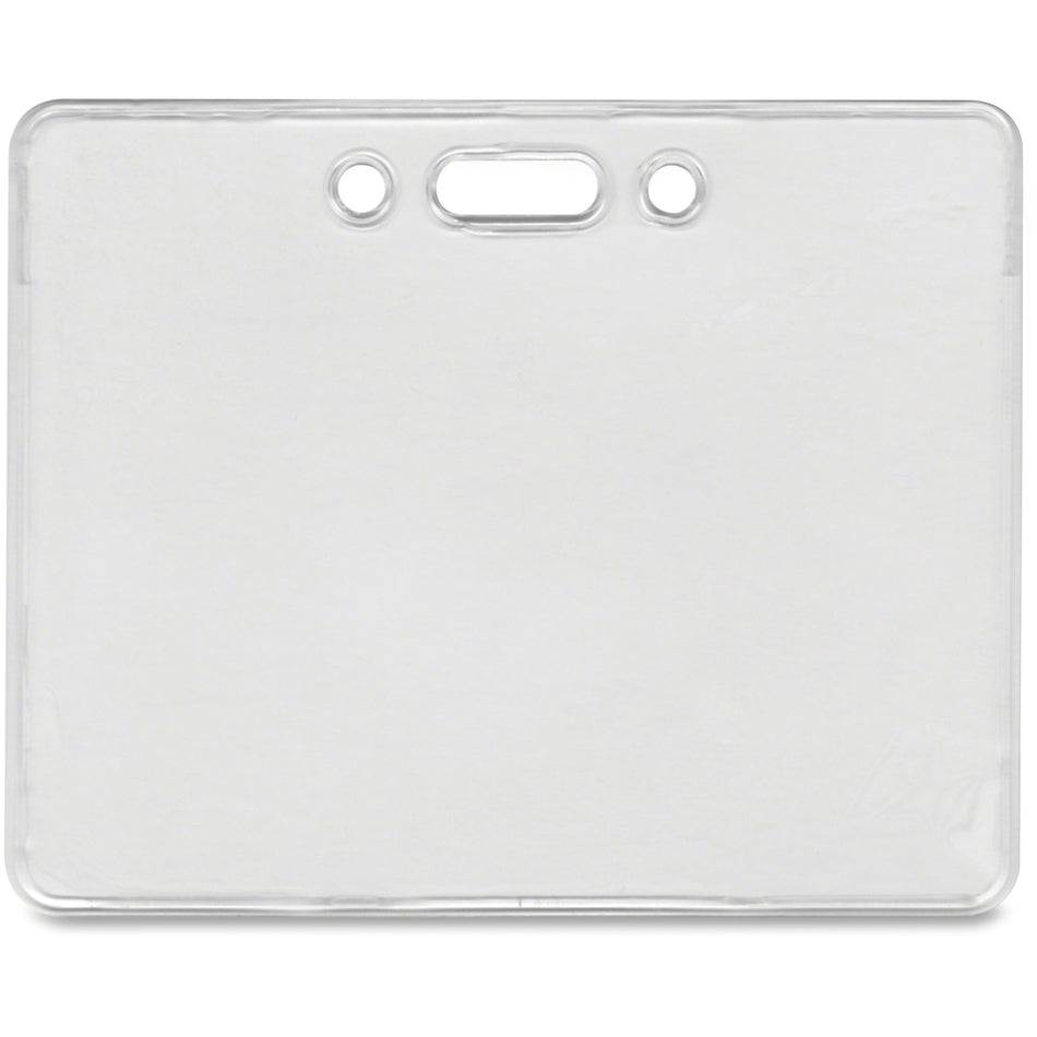 Advantus Proximity Card Horizontal Badge Holder - Horizontal - Clear - 50 / Pack