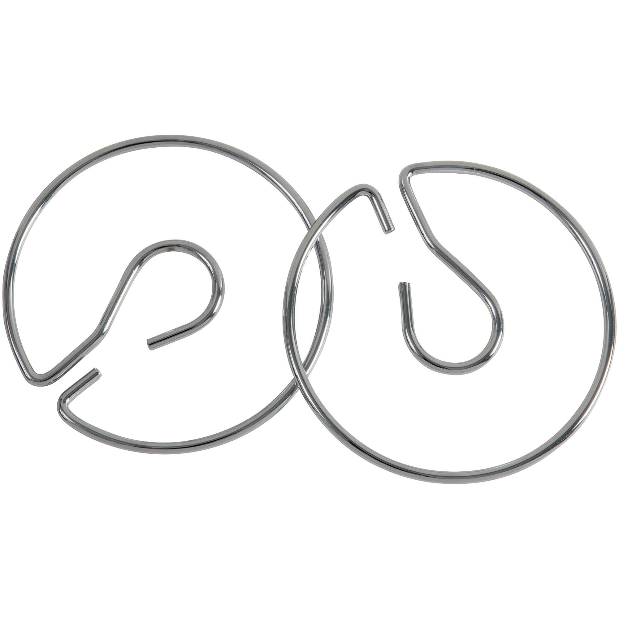 Pacon Chart Stand Rings - 4" Diameter - Metal - Silver - 2 / Pack