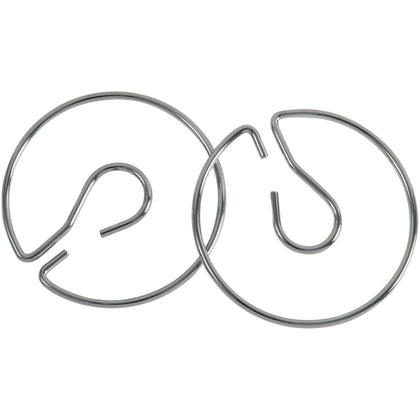 Pacon Chart Stand Rings: 4’’ Metal Silver Rings 2-Pack - Pocket Charts & Accessories