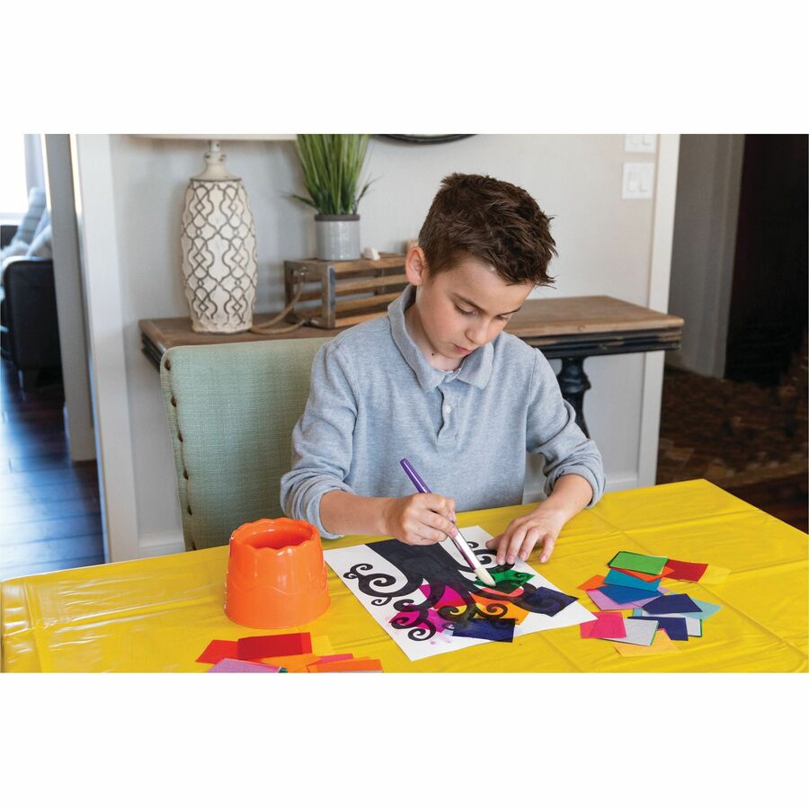 Spectra Deluxe Bleeding Art Tissue - Art Project, Craft Project - 18" Height x 12" Width x 0.10" Length - Assorted - 100 / Pack