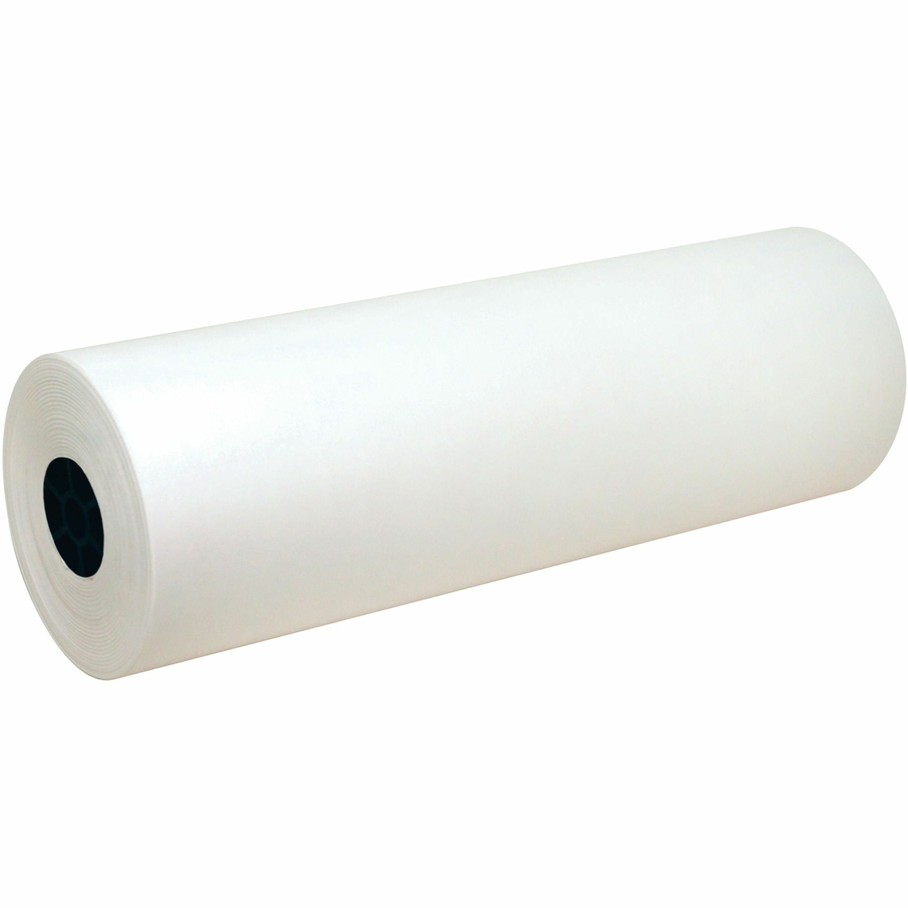 Pacon Kraft Paper - Classroom Activities, Painting, Craft - 7" Height x 24" Width x 1000 ft Length - White - 1 Roll