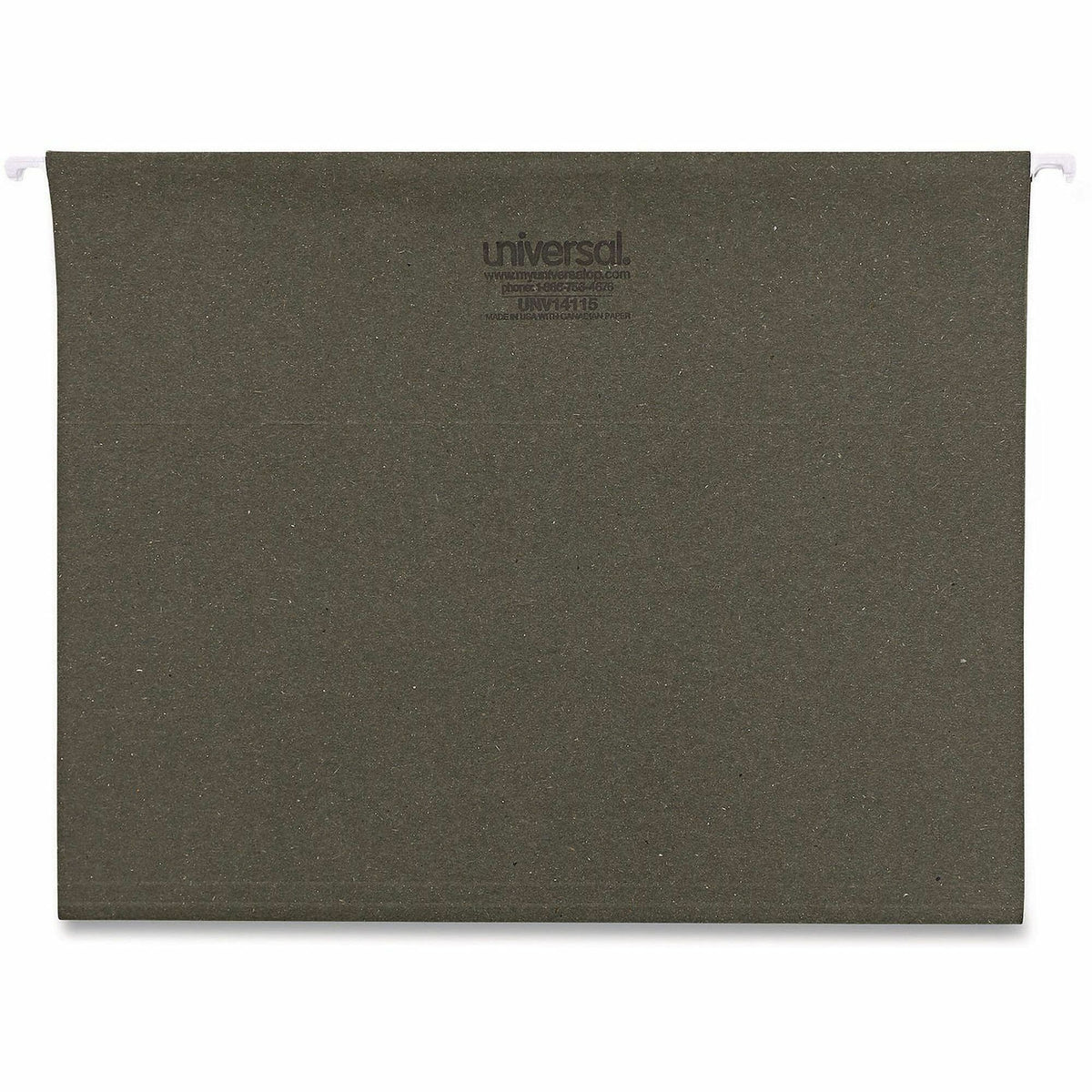 Universal 1/5 Tab Cut Letter Recycled Hanging Folder - 2000