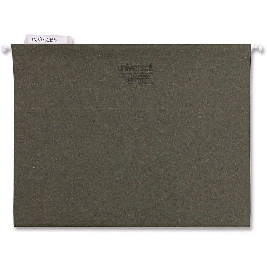 Universal 1/5 Tab Cut Letter Recycled Hanging Folder - Alternate-Image4