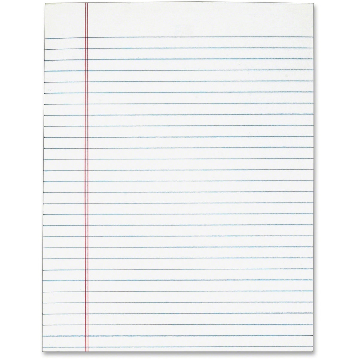 TOPS The Legal Pad - 50 Sheets - Plain - Glue - 8 1/2" x 11" Sheet Size - White Paper - 12 / Pack