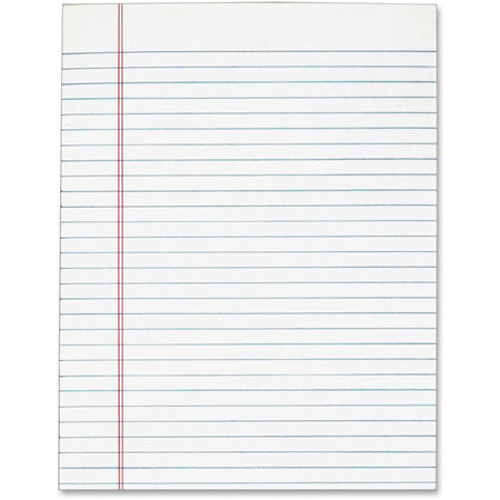 TOPS The Legal Pad - 50 Sheets - Plain - Glue - 8 1/2" x 11" Sheet Size - White Paper - 12 / Pack