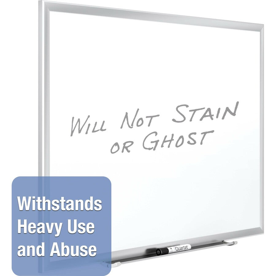 Quartet Classic Porcelain Whiteboard - 60" (5 ft) Width x 36" (3 ft) Height - White Porcelain Surface - Silver Aluminum Frame - Rectangle - Horizontal/Vertical - Magnetic - 1 Each - TAA Compliant