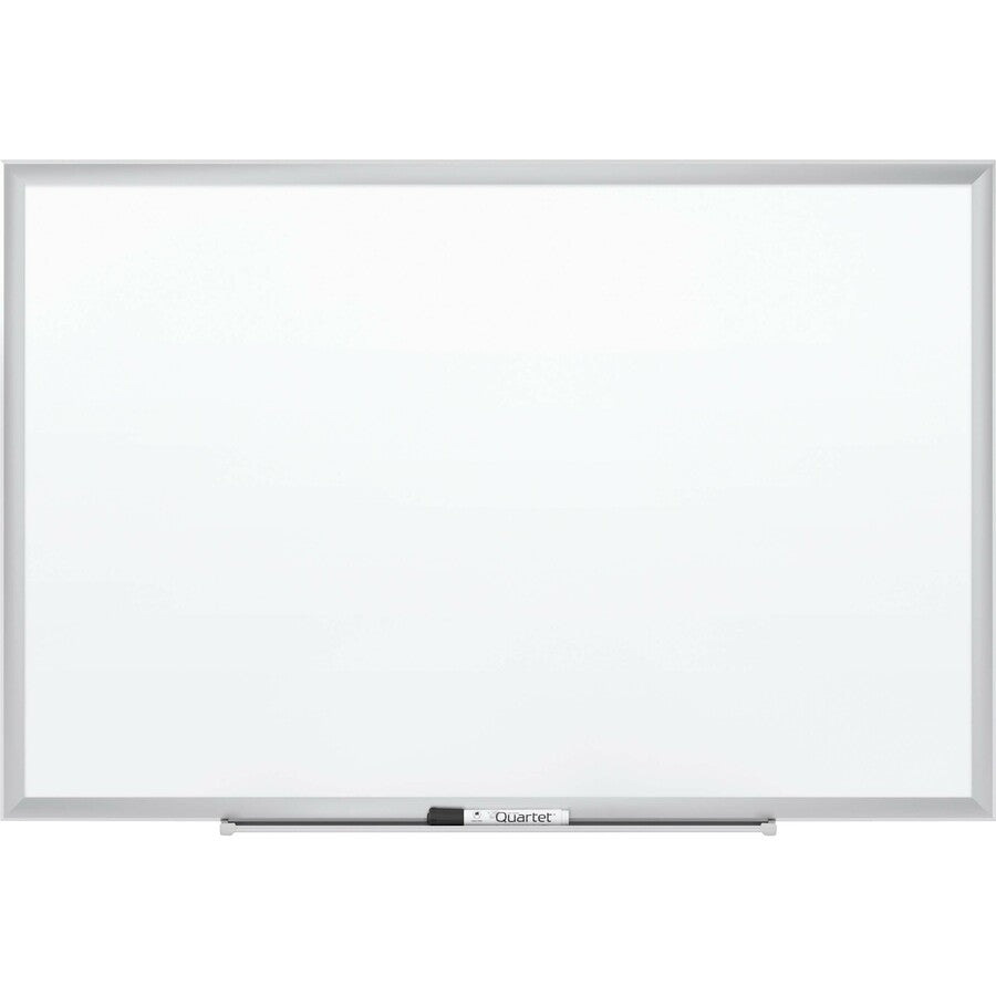 Quartet Classic Porcelain Whiteboard - 60" (5 ft) Width x 36" (3 ft) Height - White Porcelain Surface - Silver Aluminum Frame - Rectangle - Horizontal/Vertical - Magnetic - 1 Each - TAA Compliant