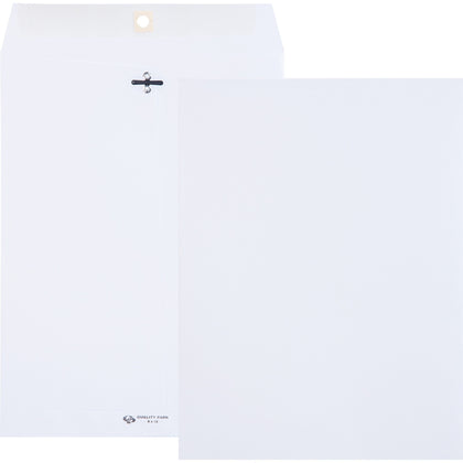 Quality Park Clasp Envelopes - #90 9x12 28lb - White - 100/Box