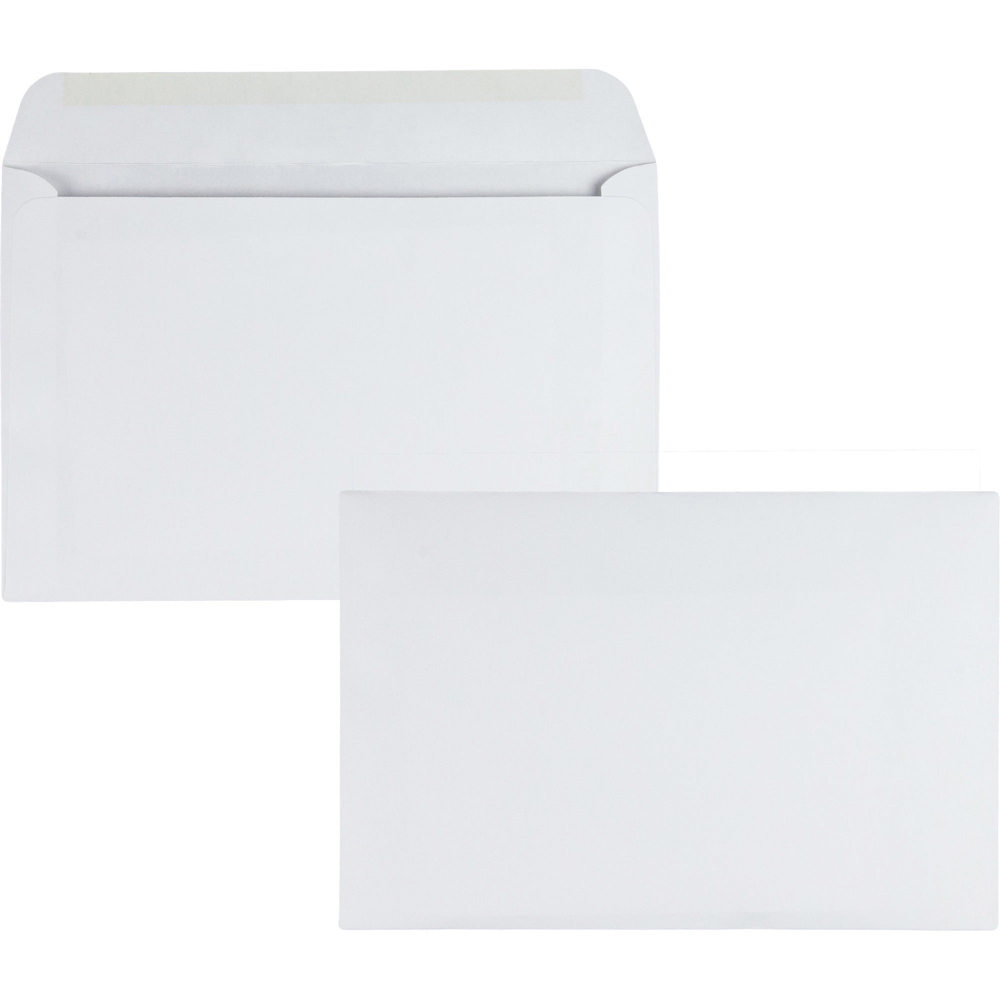Quality Park 6 x 9 Booklet Envelopes with Open Side - Booklet - #6 1/2 - 6" Width x 9" Length - 24 lb - Gummed - White - Paper - 500 / Box