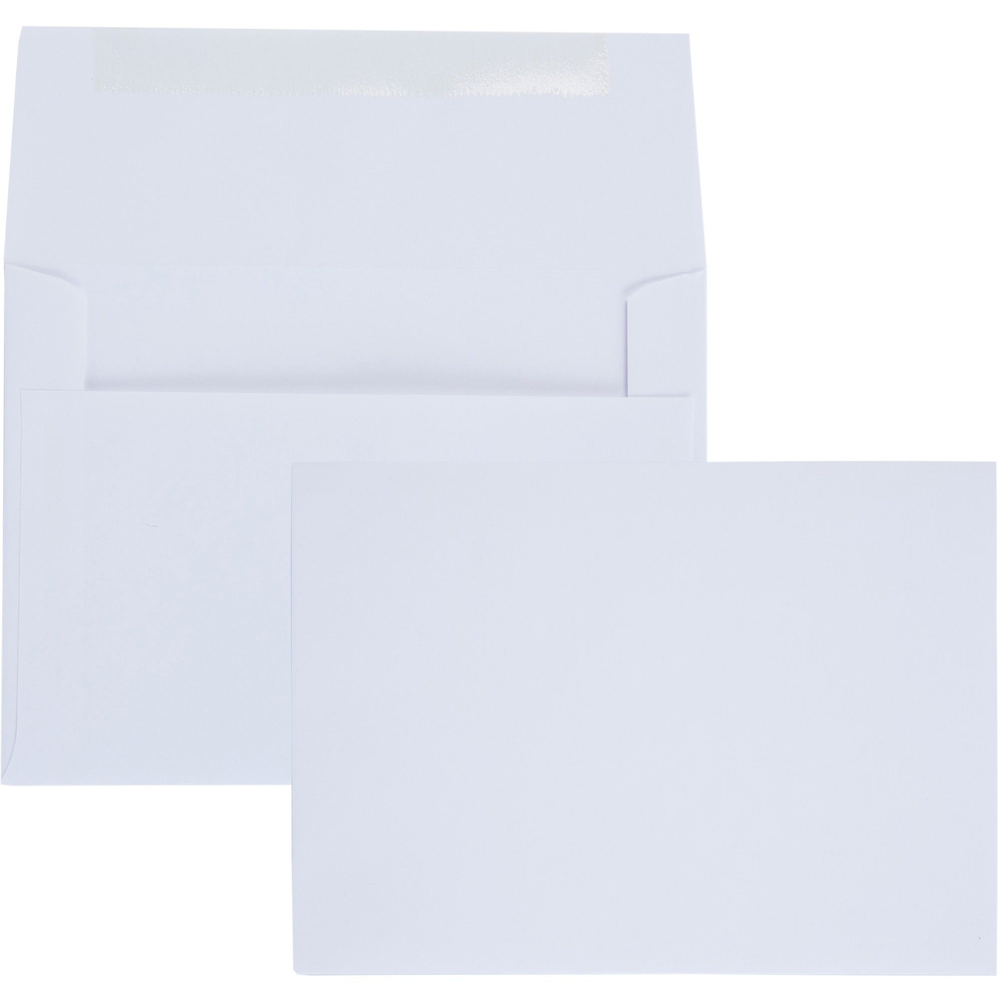 Quality Park A6 Invitation Envelopes - Announcement - #6 - 4 3/4" Width x 6 1/2" Length - 24 lb - Gummed - White - Paper - 100 / Box