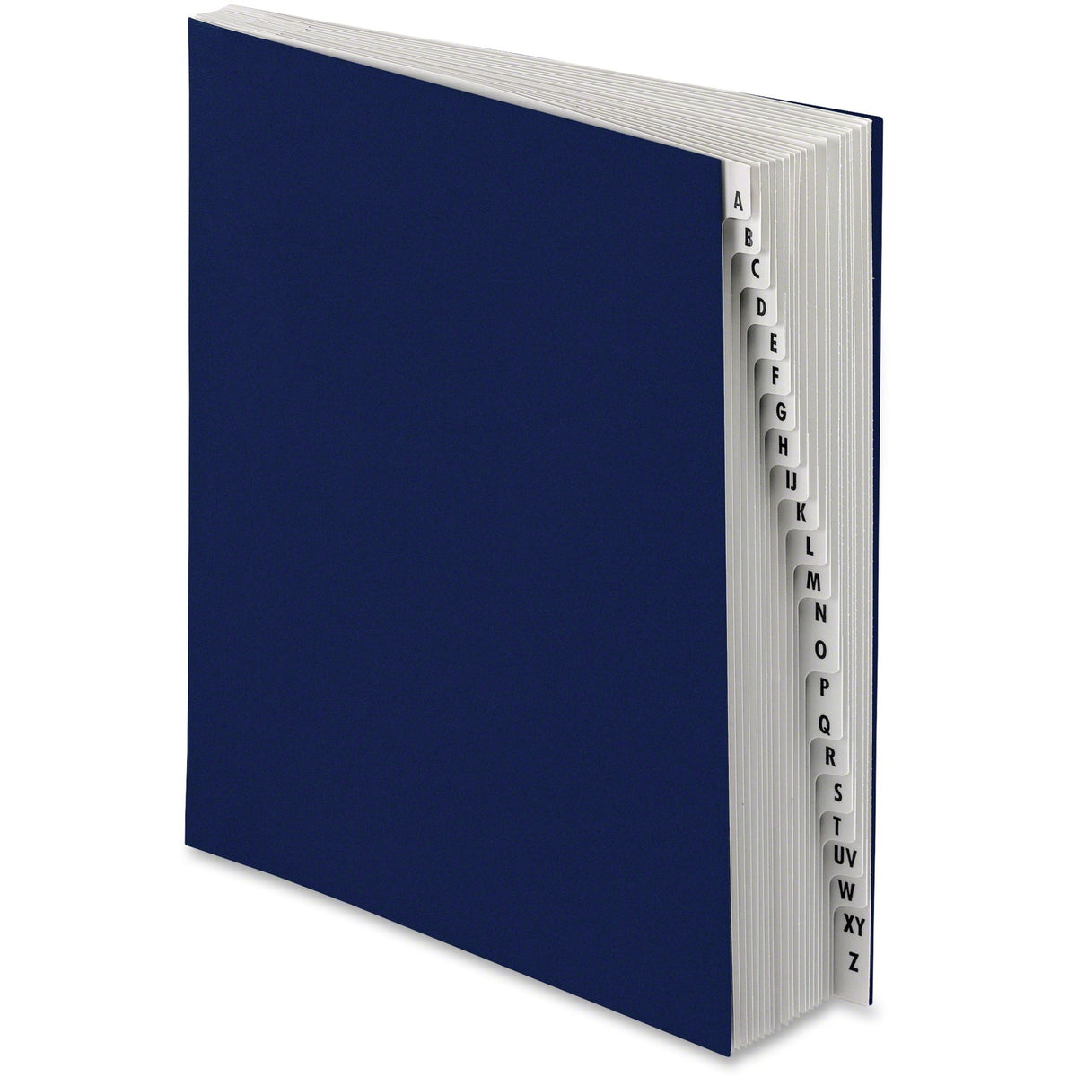 Pendaflex Letter Recycled Expanding File - 8 1/2" x 11" - 30 Divider(s) - Pressboard - Navy - Preprinted, Moisture Resistant, Reinforced - 10% Recycled - 1 Each