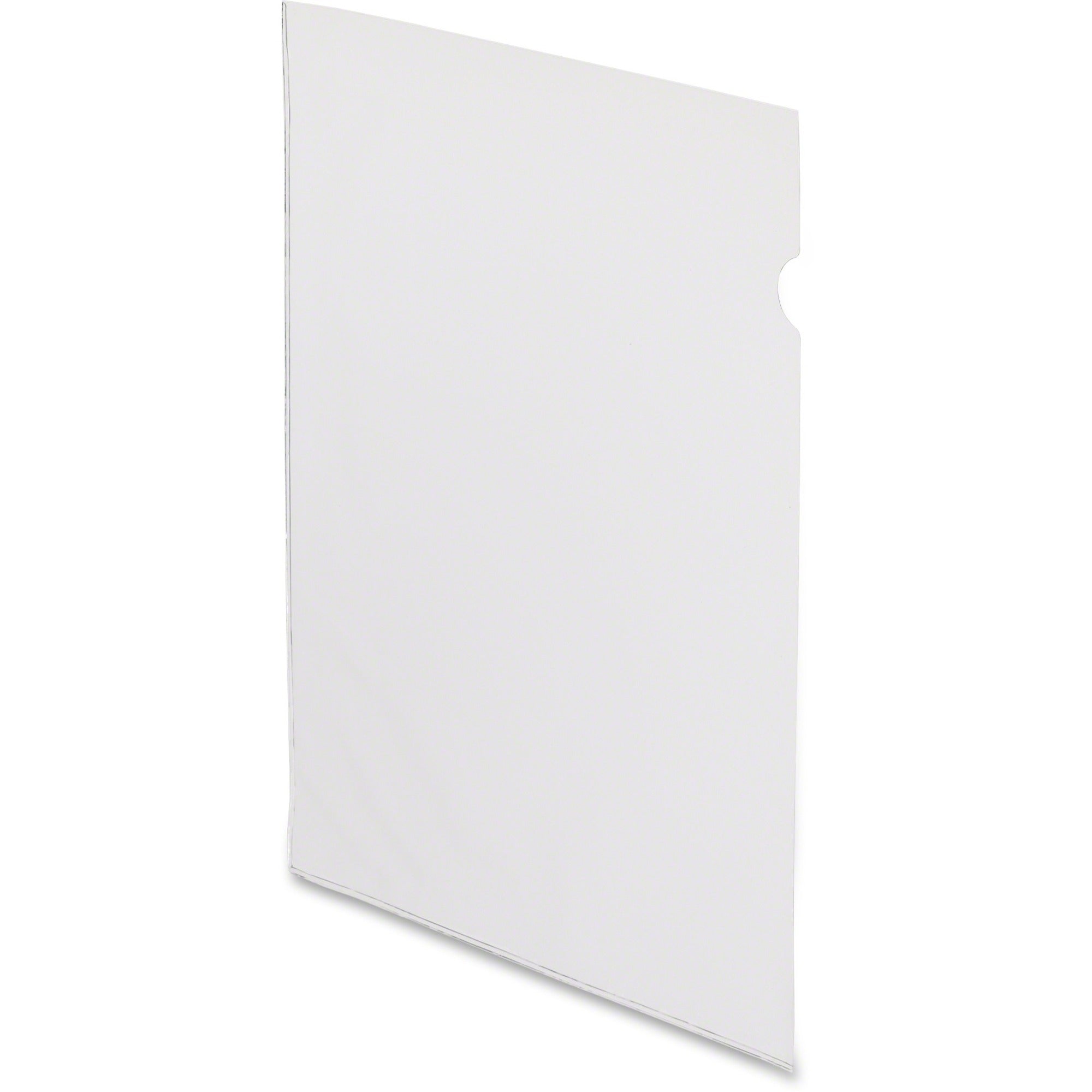 Pendaflex 61004 Letter Vinyl File Pocket - 8 1/2" x 11" - Vinyl - Clear - 50 / Box