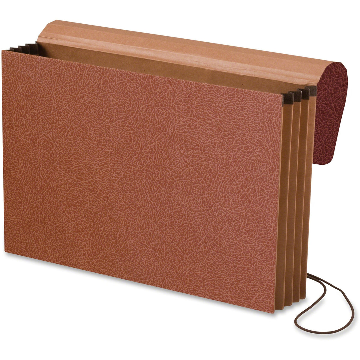 Pendaflex Legal Recycled File Wallet - 8 1/2" x 14" - 700 Sheets Capacity - 3 1/2" Expansion - Red Fiber - Reinforced Gusset, Moisture Resistant, Elastic Closure, Acid-free - 30% Fiber Recycled - 1 Each