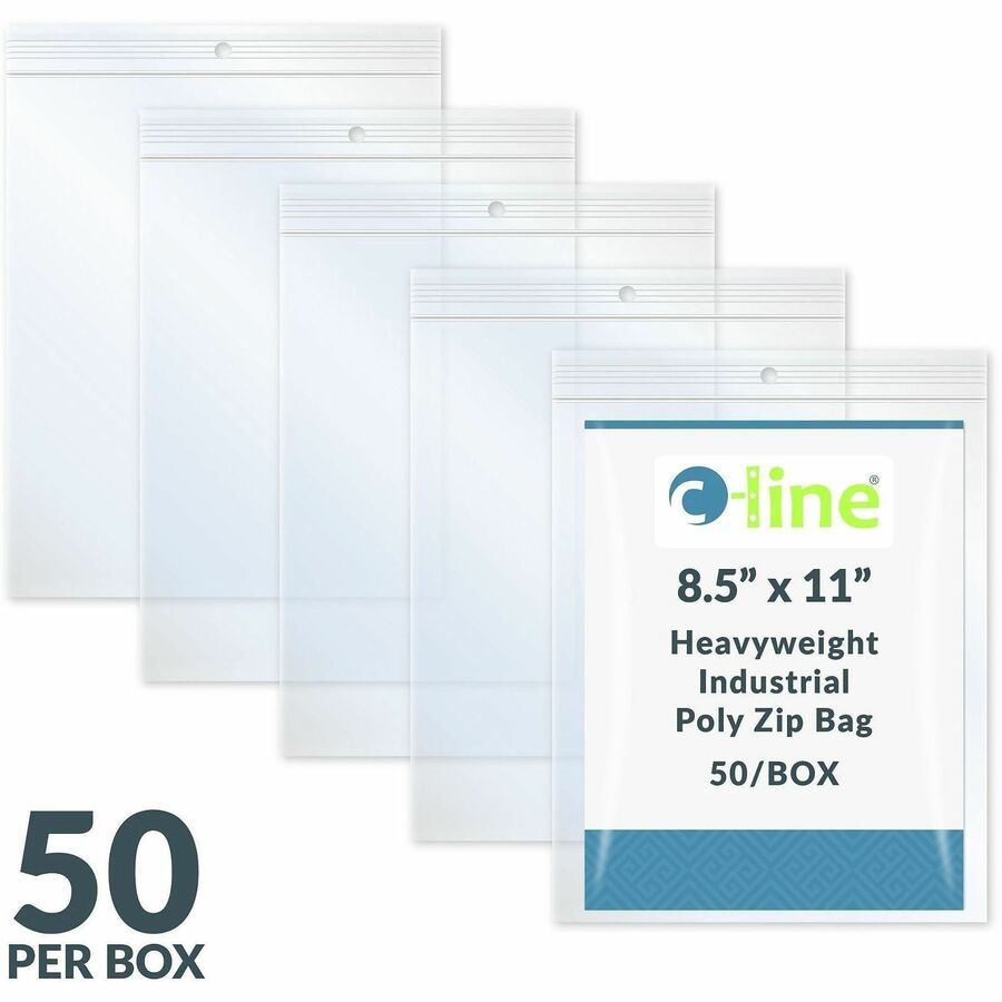 C-Line Letter-size Heavyweight Poly Zip Bags - Alternate-Image6