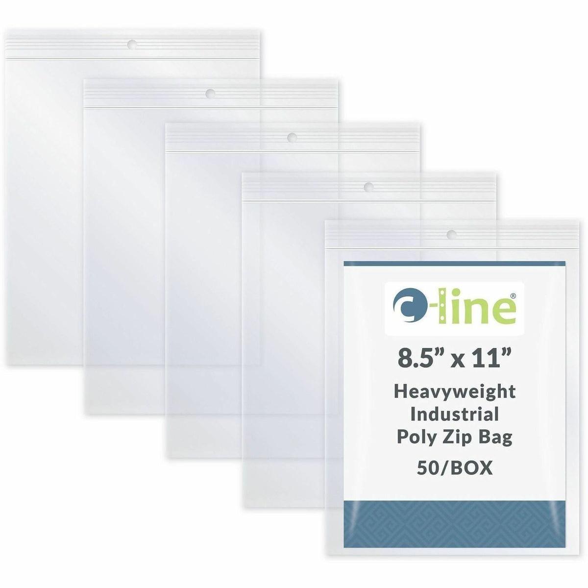 C-Line Letter-size Heavyweight Poly Zip Bags - 2000