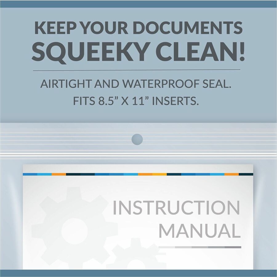 C-Line Letter-size Heavyweight Poly Zip Bags - Alternate-Image5