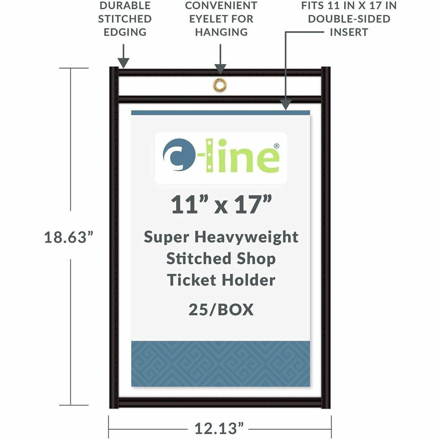 C-Line Stitched Vinyl Shop Ticket Holders - Alternate-Image4