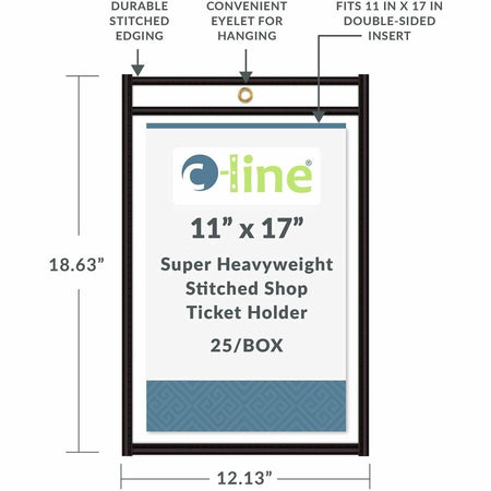 C-Line Stitched Vinyl Shop Ticket Holders - Alternate-Image4
