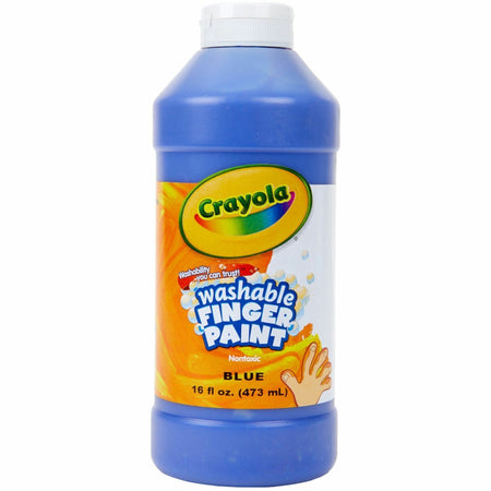 Crayola Washable Finger Paint - 1 Color(s) - Blue - 16 fl oz - Washable - 1 Each