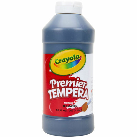 Crayola Premier Tempera Paint - 1 Color(s) - Black - 16 oz - 1 Each