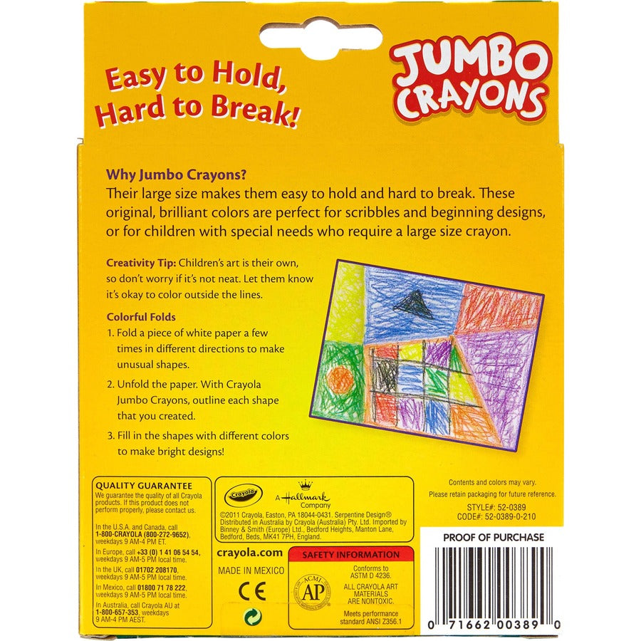 Crayola Jumbo Crayons - Rear