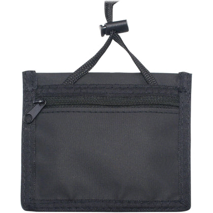 Advantus Horizontal ID/Convention Neck Pouch - Horizontal - Nylon - Black - 12 / Pack