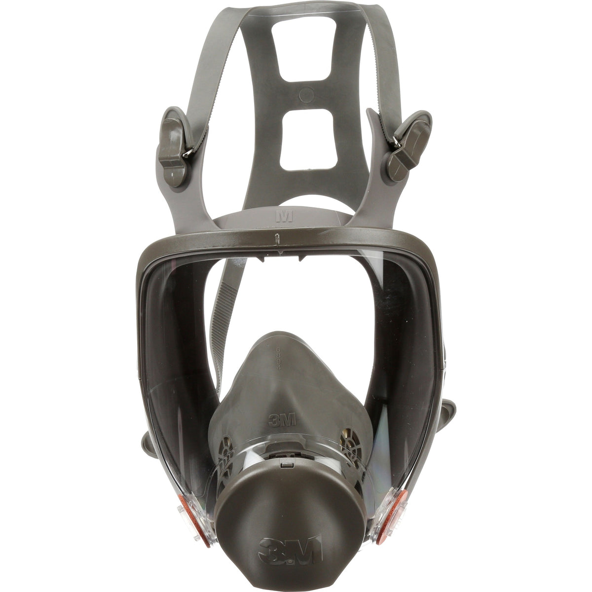 3M 6800 Full Facepiece Reusable Respirator - Medium - Gases, Vapor, Particulate Protection - Thermoplastic - Black, Gray - Lightweight - 1 Each