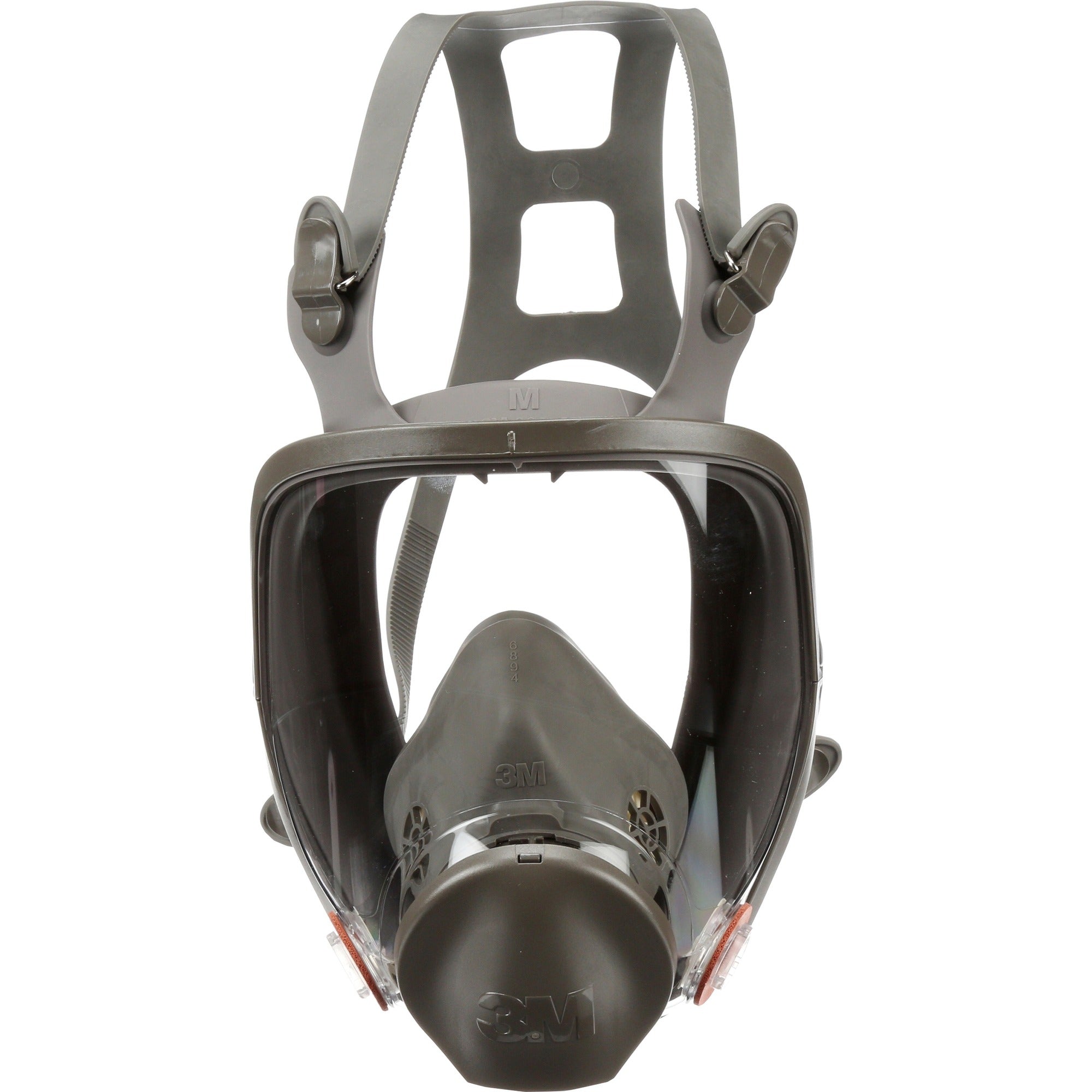 3M 6800 Full Facepiece Reusable Respirator - Medium - Gases, Vapor, Particulate Protection - Thermoplastic - Black, Gray - Lightweight - 1 Each