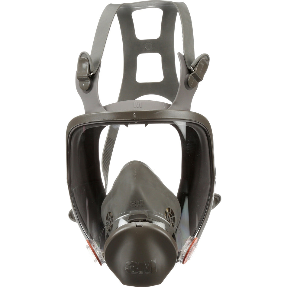 3M 6800 Full Facepiece Reusable Respirator - Medium - Gases, Vapor, Particulate Protection - Thermoplastic - Black, Gray - Lightweight - 1 Each