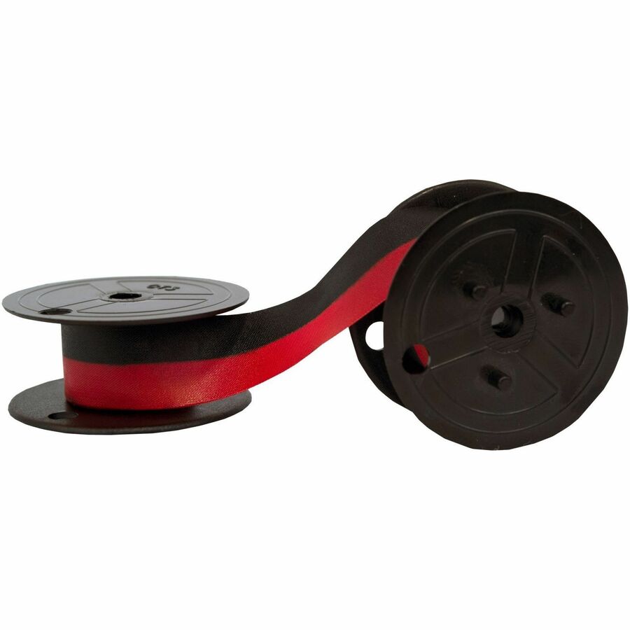 Victor Ribbon - Black, Red - 1 Each - 0.50" x 18.01 ft Ribbon Size - Black, Red - 1 Each