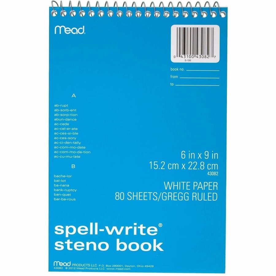 Mead Spell-Write Steno Book - Alternate-Image2