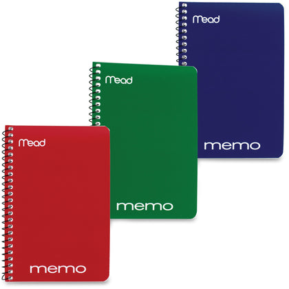 Mead Wirebound Memo Notebook: 40 Sheets 4’’ x 6’’ Assorted Paper Tan Cover - Notebooks