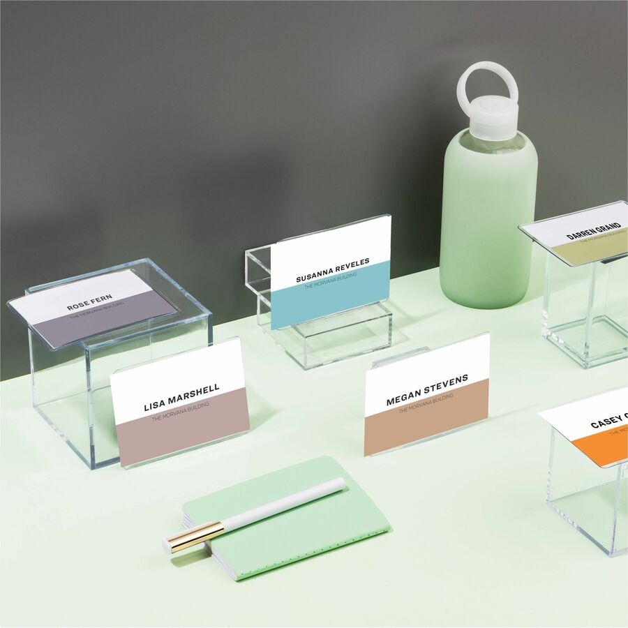 Avery® Heavy-Duty Badge Holders - Support 3" x 4" Media - Landscape - Polyvinyl Chloride (PVC) - Clear - Reusable, Durable, Top Loading, Secure, Clip-on, Heavy Duty - 25 / Pack