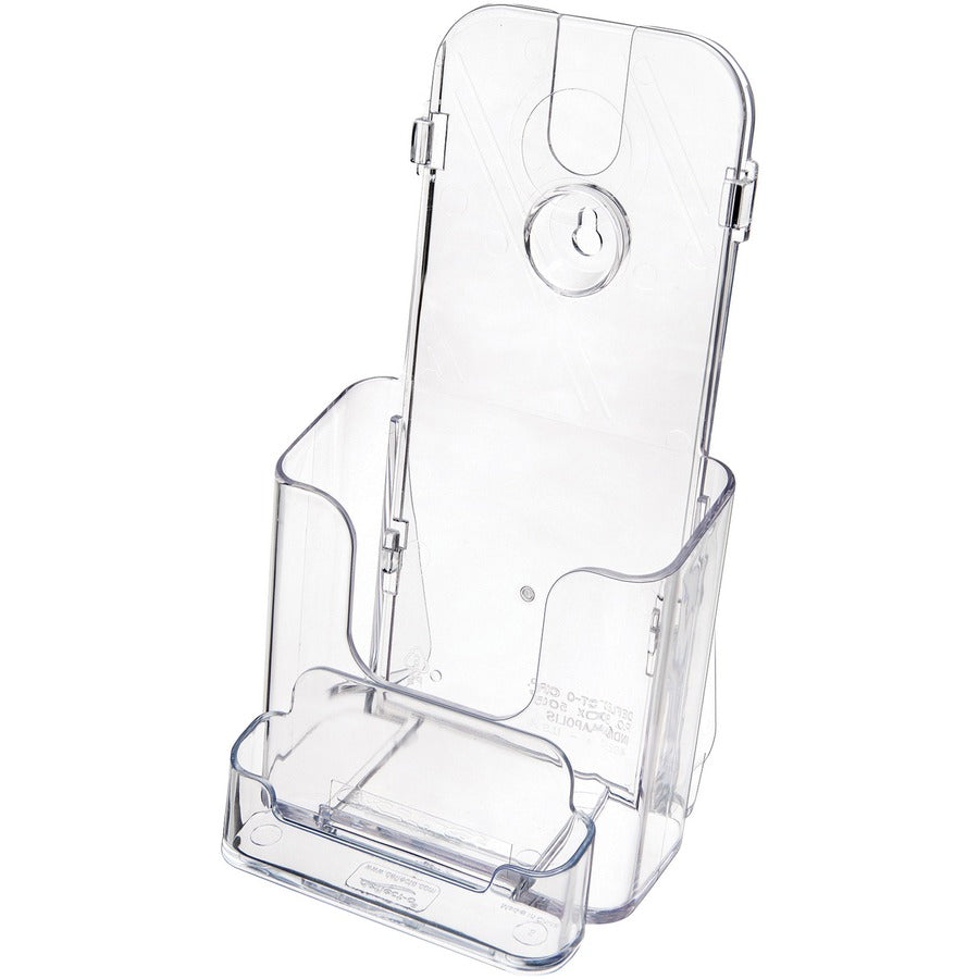Deflecto Single Compartment DocuHolder w/ Business Card Holder - Left