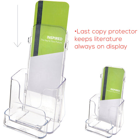 Deflecto Single Compartment DocuHolder w/ Business Card Holder - Alternate-Image3