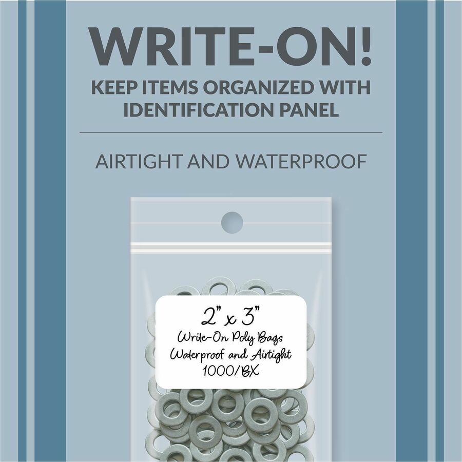 C-Line Write-On Reclosable Small Parts Bags - Alternate-Image5