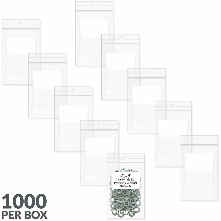 C-Line Write-On Reclosable Small Parts Bags - Alternate-Image1