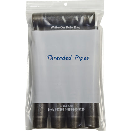 C-Line Reclosable Small Parts Bags - Clear Poly - 9"x6" - 1000/Carton
