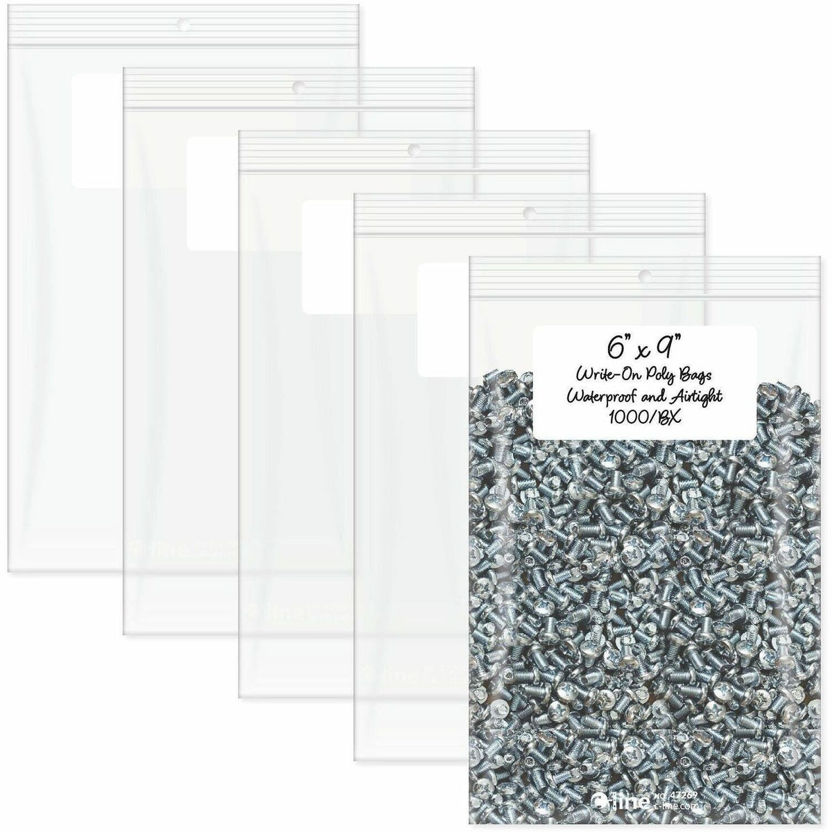 C-Line Write-On Reclosable Small Parts Bags - 1500