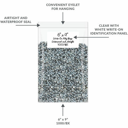 C-Line Write-On Reclosable Small Parts Bags - Alternate-Image4