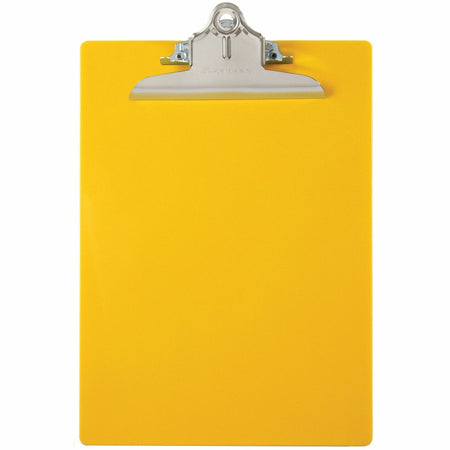 Saunders Recycled Plastic Clipboards - 1" Clip Capacity - 8 1/2" x 11" , 8 19/64" x 11 45/64" Sheet Size - Polystyrene, Plastic - Yellow - 1 Each