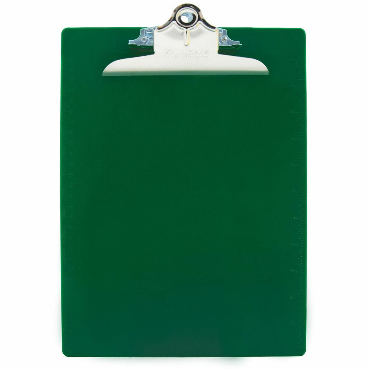 Saunders Recycled Plastic Clipboards - 1" Clip Capacity - 8 1/2" x 11" Sheet Size - Plastic - Green - 1 Each