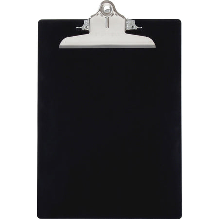 Saunders Recycled Plastic Clipboards - 1" Clip Capacity - 8 1/2" x 11" Sheet Size - Plastic - Black - 1 Each
