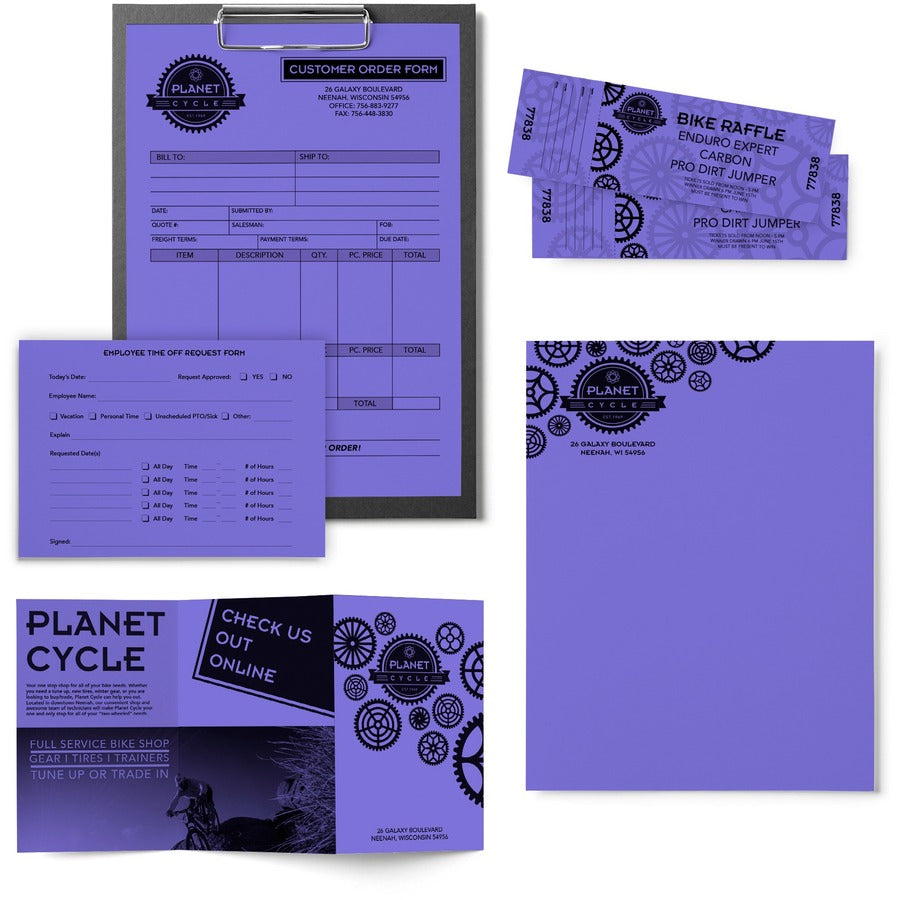 Astrobrights Color Paper - Violet - Letter - 8 1/2" x 11" - 24 lb Basis Weight - Smooth - Acid-free, Lignin-free, Heavyweight - Venus Violet - 500 / Ream