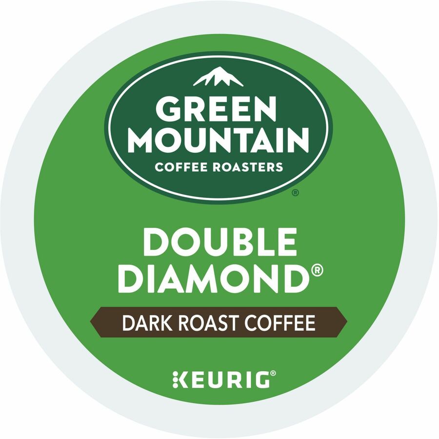Green Mountain Coffee K-Cup, Pod Double Diamond, Keurig Single-Serve K-Cup pods, Dark Roast Coffee, 24 Count - Compatible with Keurig Brewer - American - Dark - K-Cup, Pod - Double Diamond - Kosher - 24 / Pack
