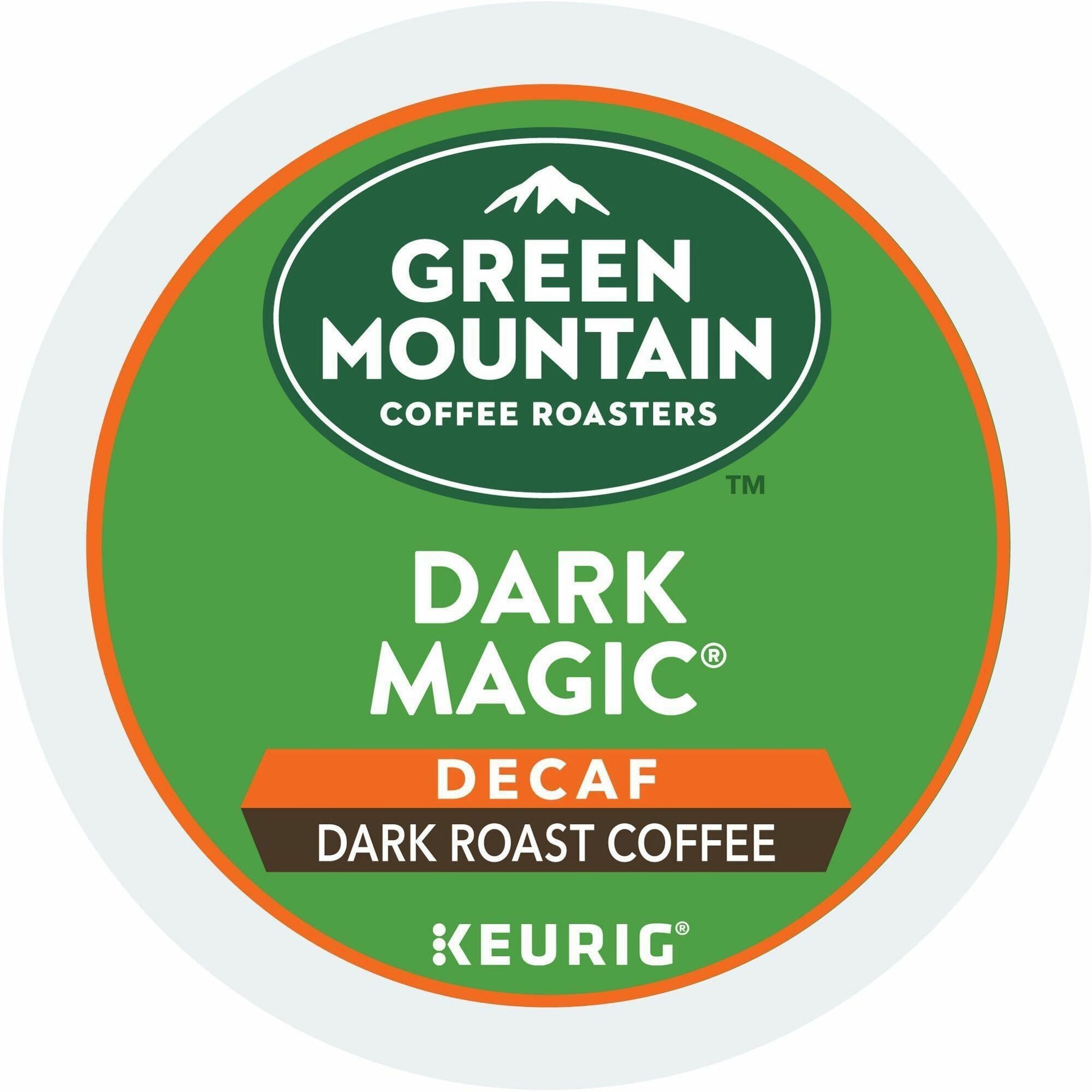 Green Mountain Coffee Roasters® K-Cup Dark Magic Decaf Coffee - Compatible with Keurig Brewer - Full/Extra Dark/Extra Bold - K-Cup - Decaffeinated - 24 / Box
