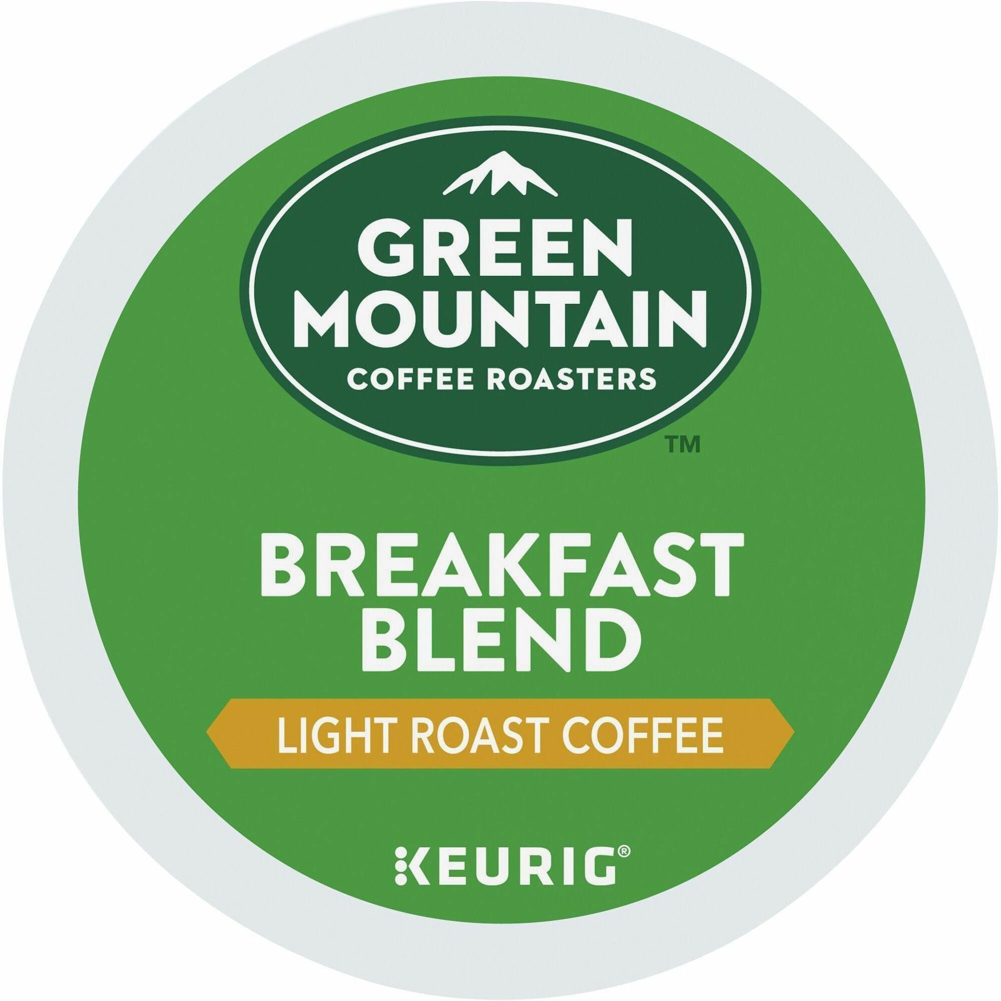 Green Mountain Coffee Roasters® K-Cup Breakfast Blend Coffee - Compatible with Keurig Brewer - Regular - Light - K-Cup - 24 / Box